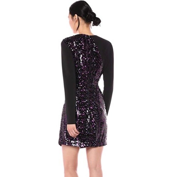 NWT Parker Purple Sequin Dress 2 - Picture 2 of 7